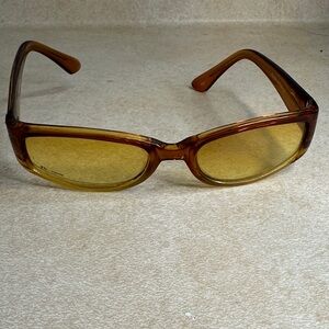 Porpoise Amber Tinted Rectangular Sunglasses